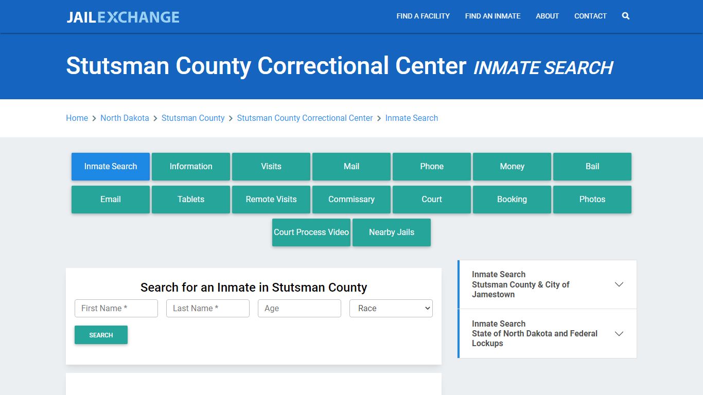 Stutsman County Correctional Center Inmate Search - Jail Exchange